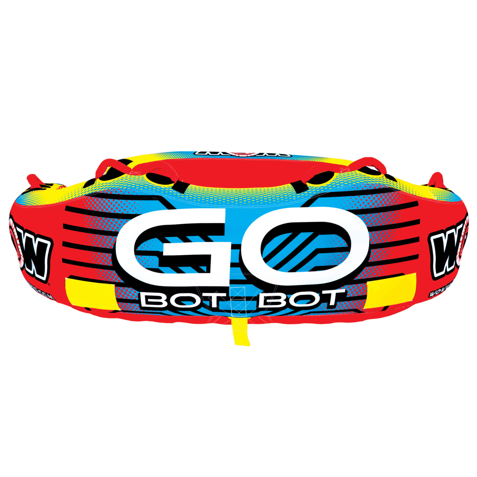 WOW Watersports Go Bot 3 Person Towable Water Tube For Pool and Lake