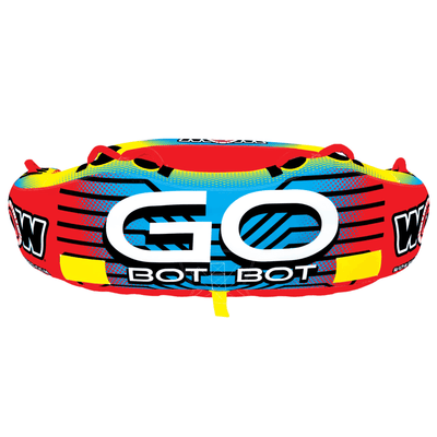 WOW Sports Go Bot 3 Person Towable Water Tube For Pool and Lake (18-1050)