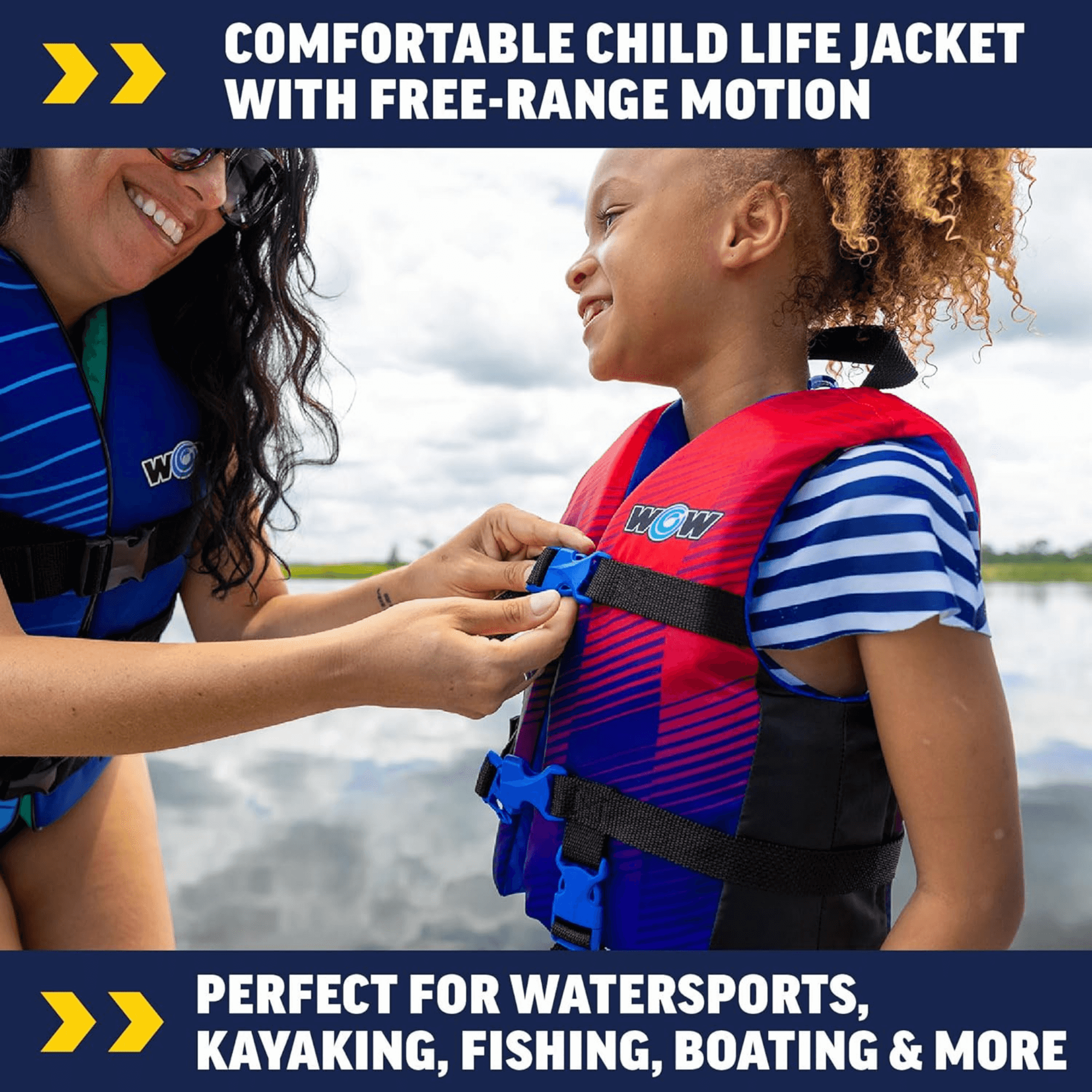 WOW Watersports Vis-Wave Child Life Vest