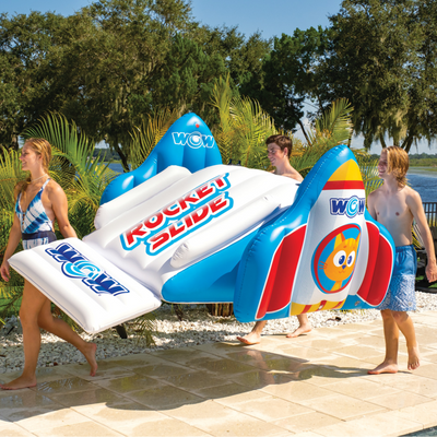 WOW Sports Rocket Pool Slide with Built-In Sprinklers