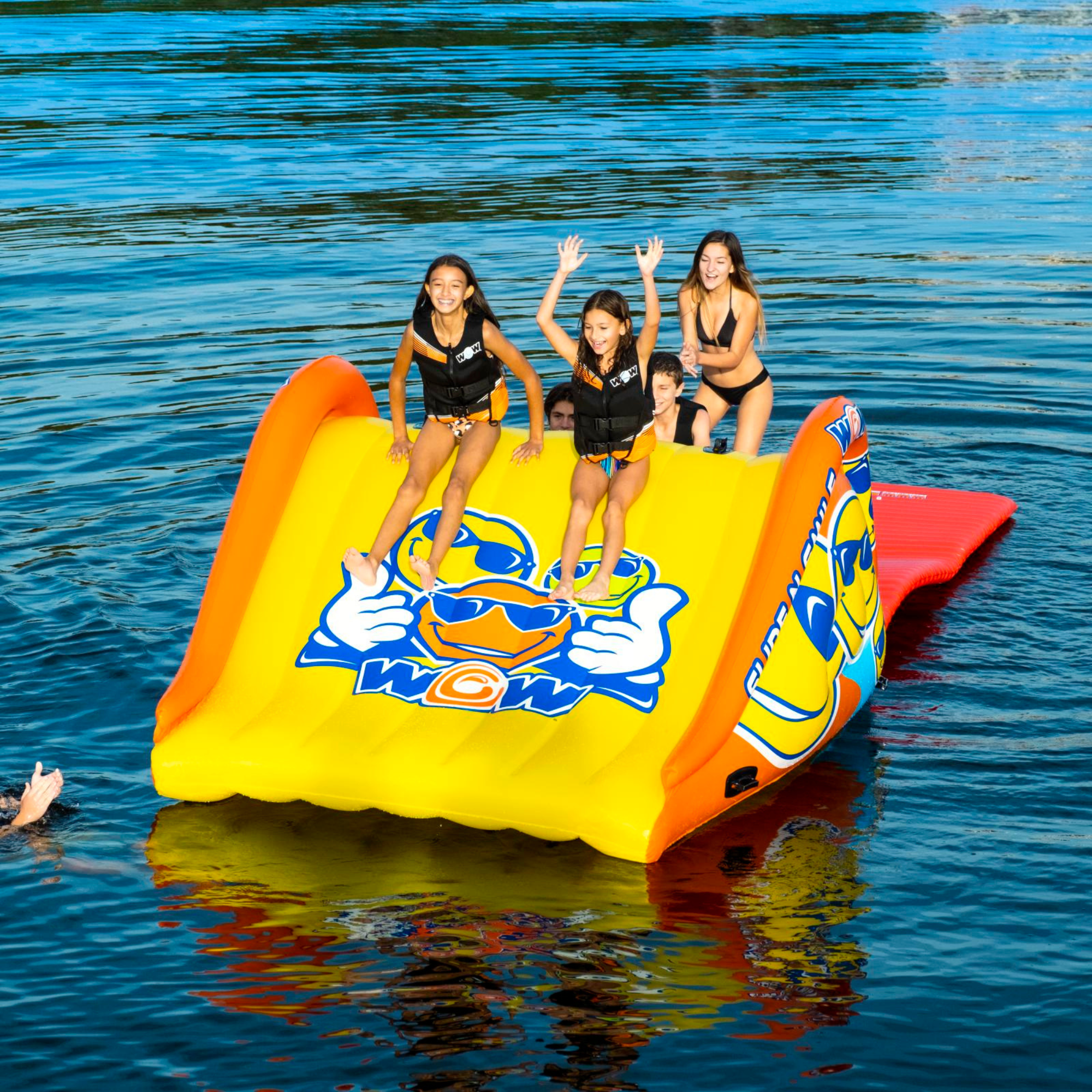 WOW Watersports Slide and Water Walkway Slide N Smile Combo