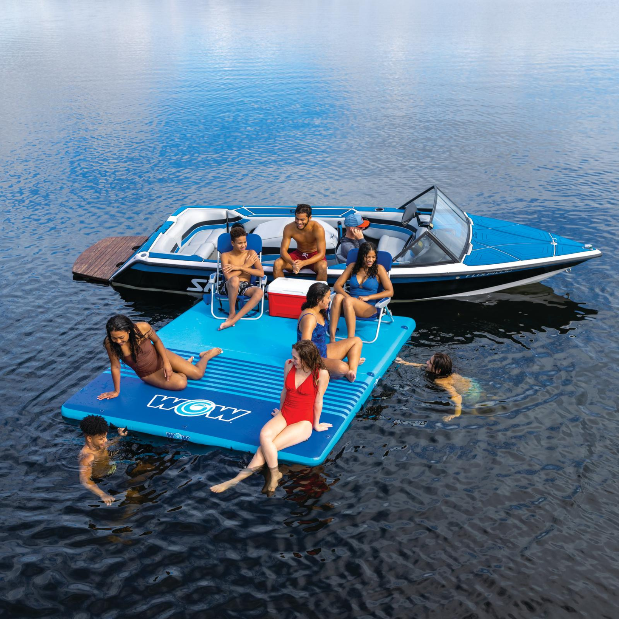 WOW Watersports 8'x5'x6" Drop Stitch Vacation Station Dock