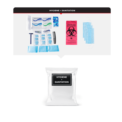 WSK Essential Survival Kit for Up To 6 People plus Rolling Bag and Backpack