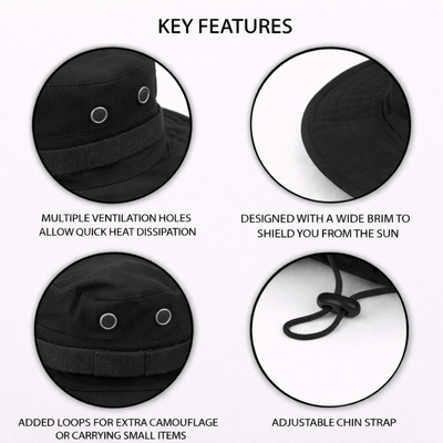 XGear Tactical Wide Brim Boonie Bucket Hat