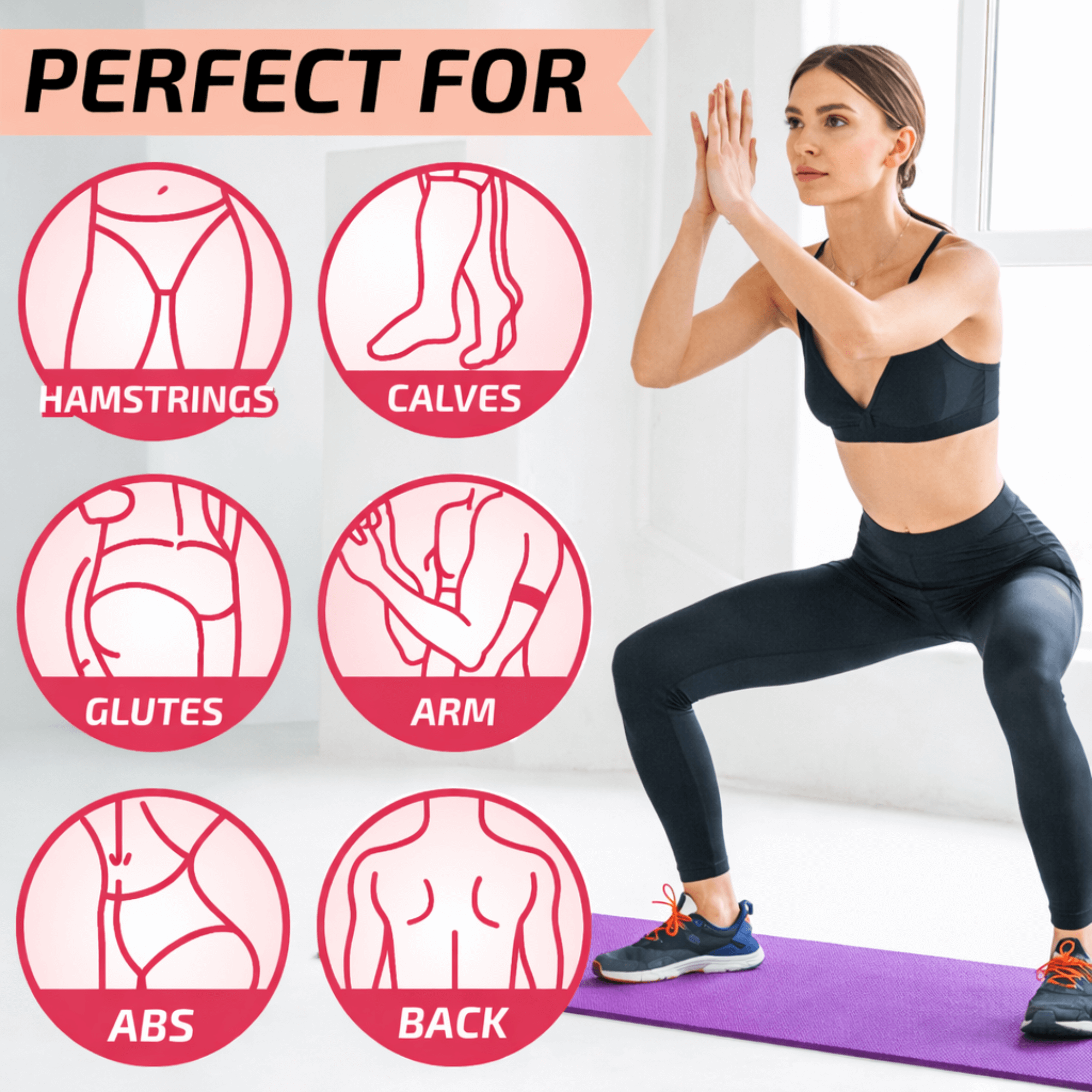 XGear Fitness Thick Travel Yoga Mat with Carrying Strap