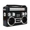 Portable 3 Band Radio with Bluetooth and Flashlight Black (SC-1097BT)