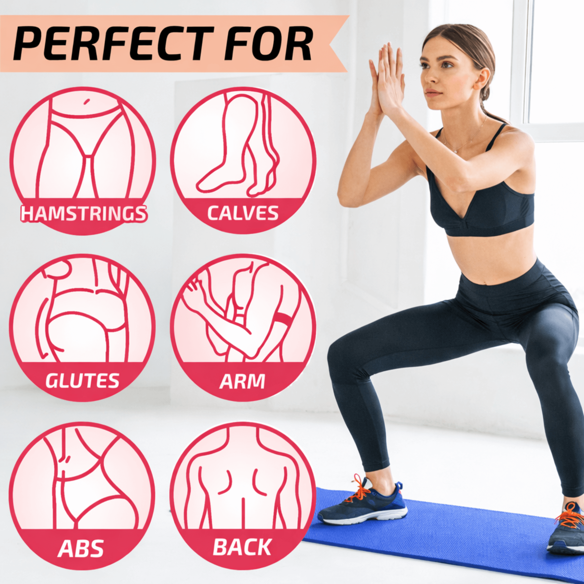 XGear Fitness Thick Travel Yoga Mat with Carrying Strap