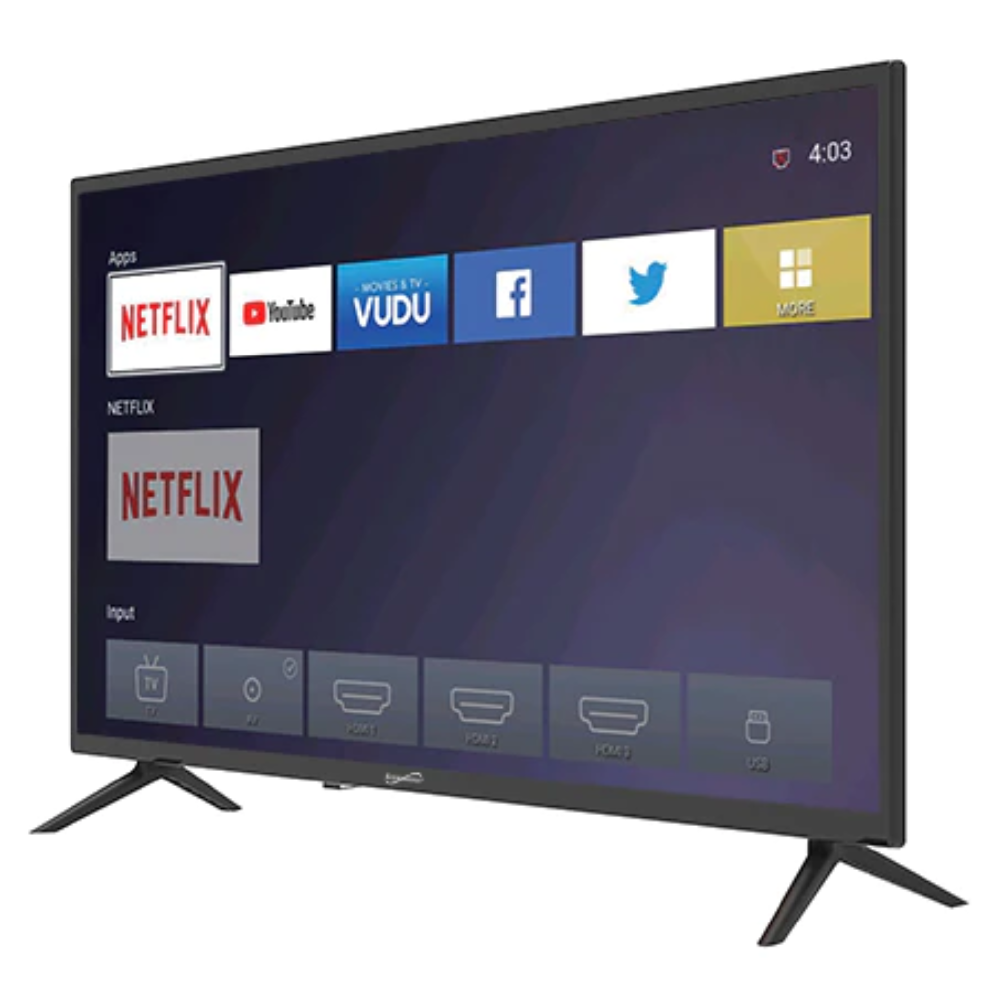 32" Supersonic Smart HDTV 1080p Widescreen LED with USB & HDMI Inputs (SC-3216STV)