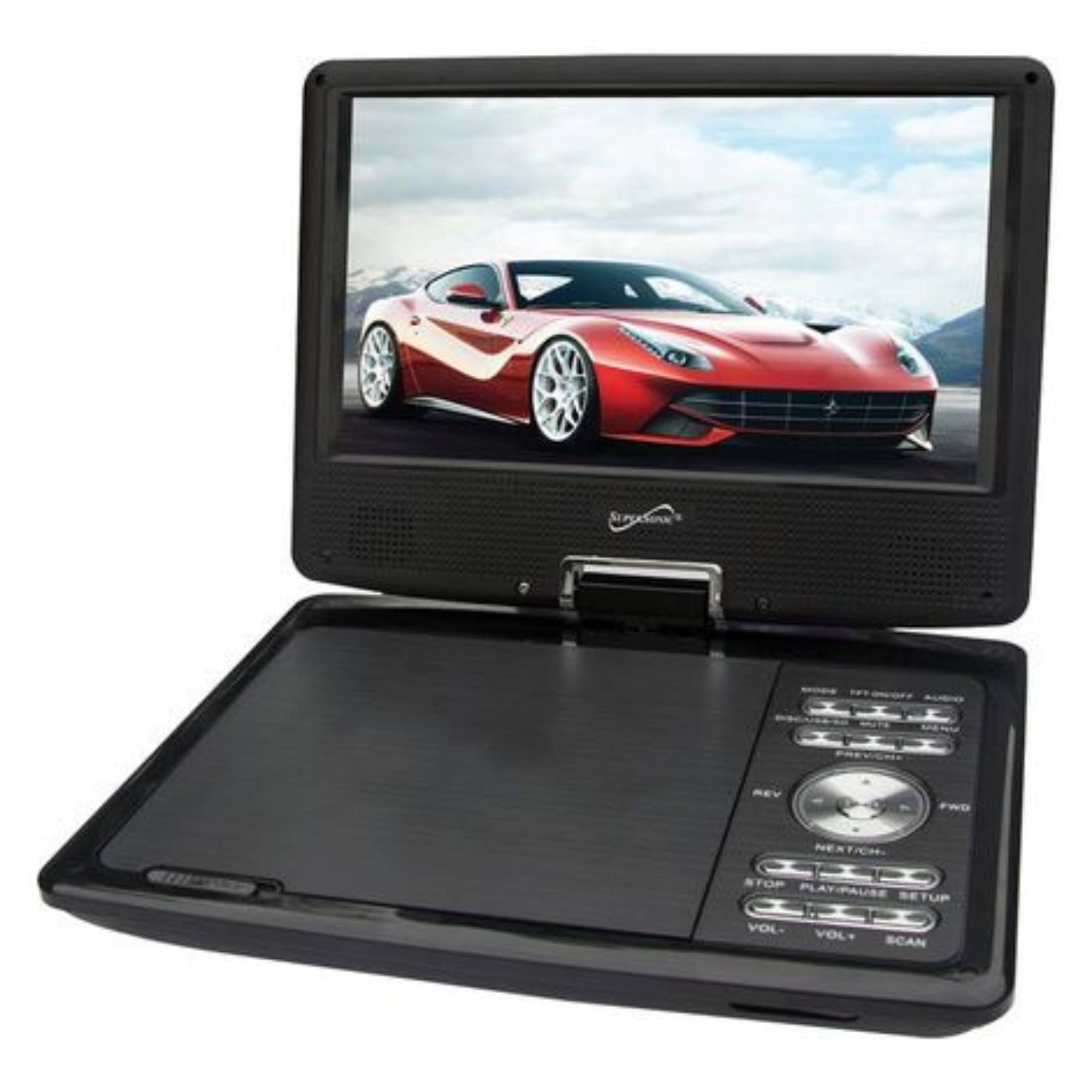 Supersonic 9" Portable DVD Player With Digital TV, USB/SD Inputs and Swivel Display
