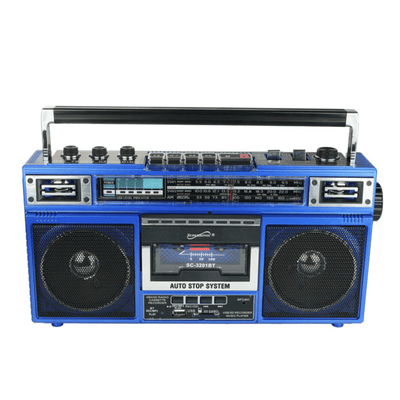 Supersonic 4 Band Bluetooth Radio & Cassette Player + Cassette To Mp3 Converter