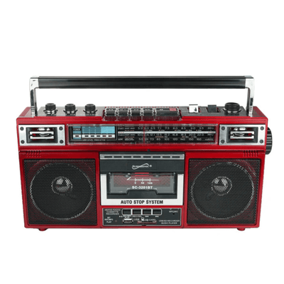 Supersonic 4 Band Bluetooth Radio & Cassette Player + Cassette To Mp3 Converter