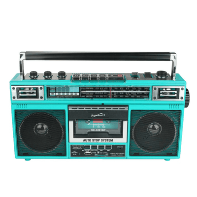Supersonic 4 Band Bluetooth Radio & Cassette Player + Cassette To Mp3 Converter