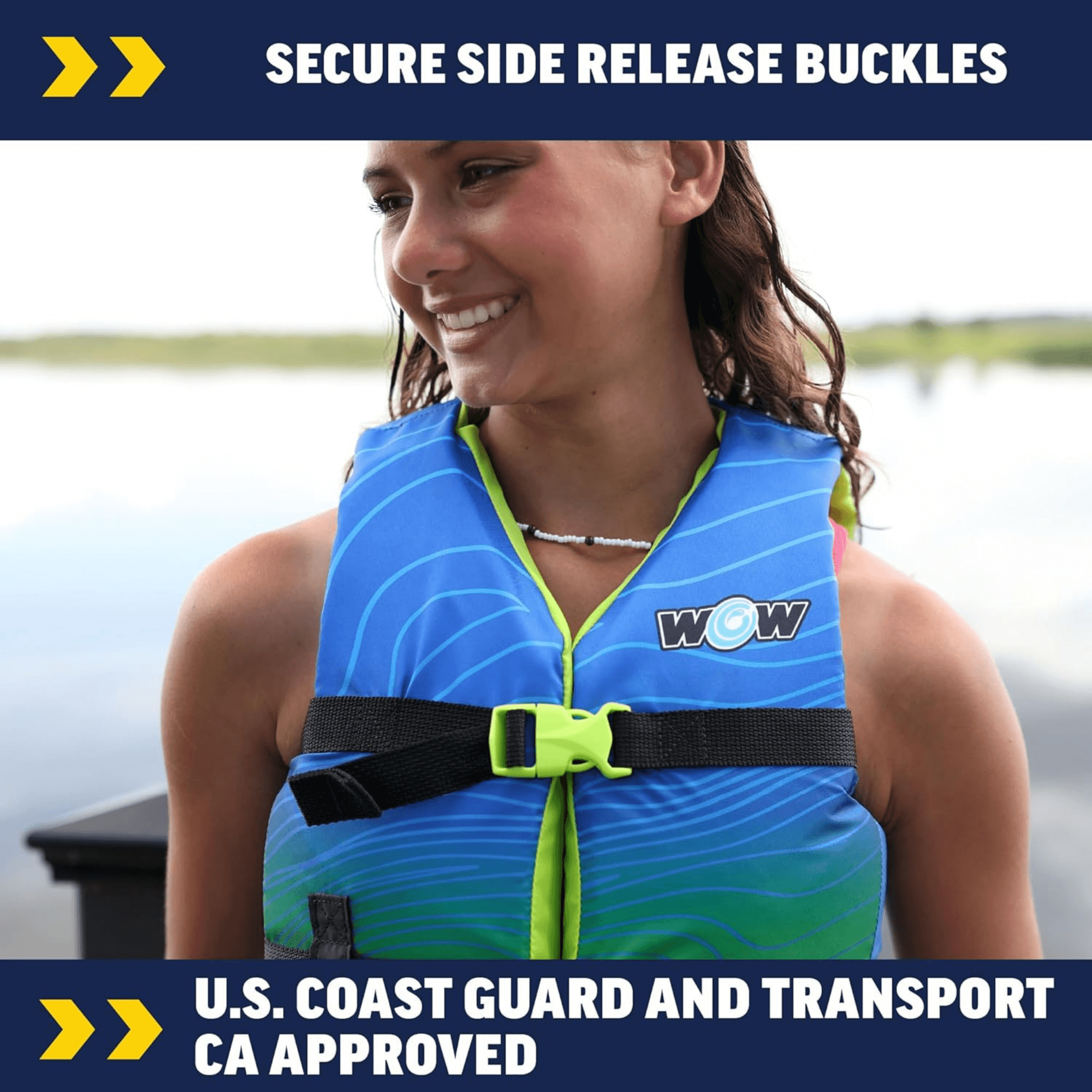 WOW Watersports Vis-Wave Youth Life Vest