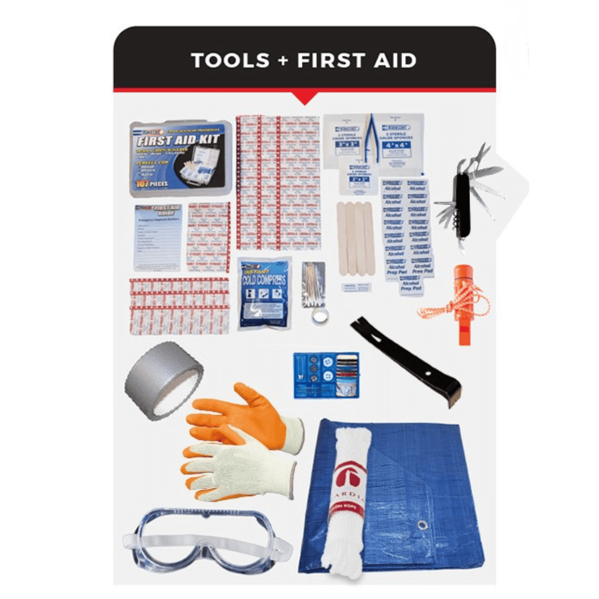 WSK 5-Person 72-Hour Emergency Survival Bucket Kit