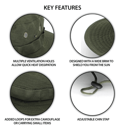 XGear Tactical Wide Brim Boonie Bucket Hat