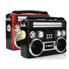 Portable 3 Band Radio with Bluetooth and Flashlight Black (SC-1097BT)