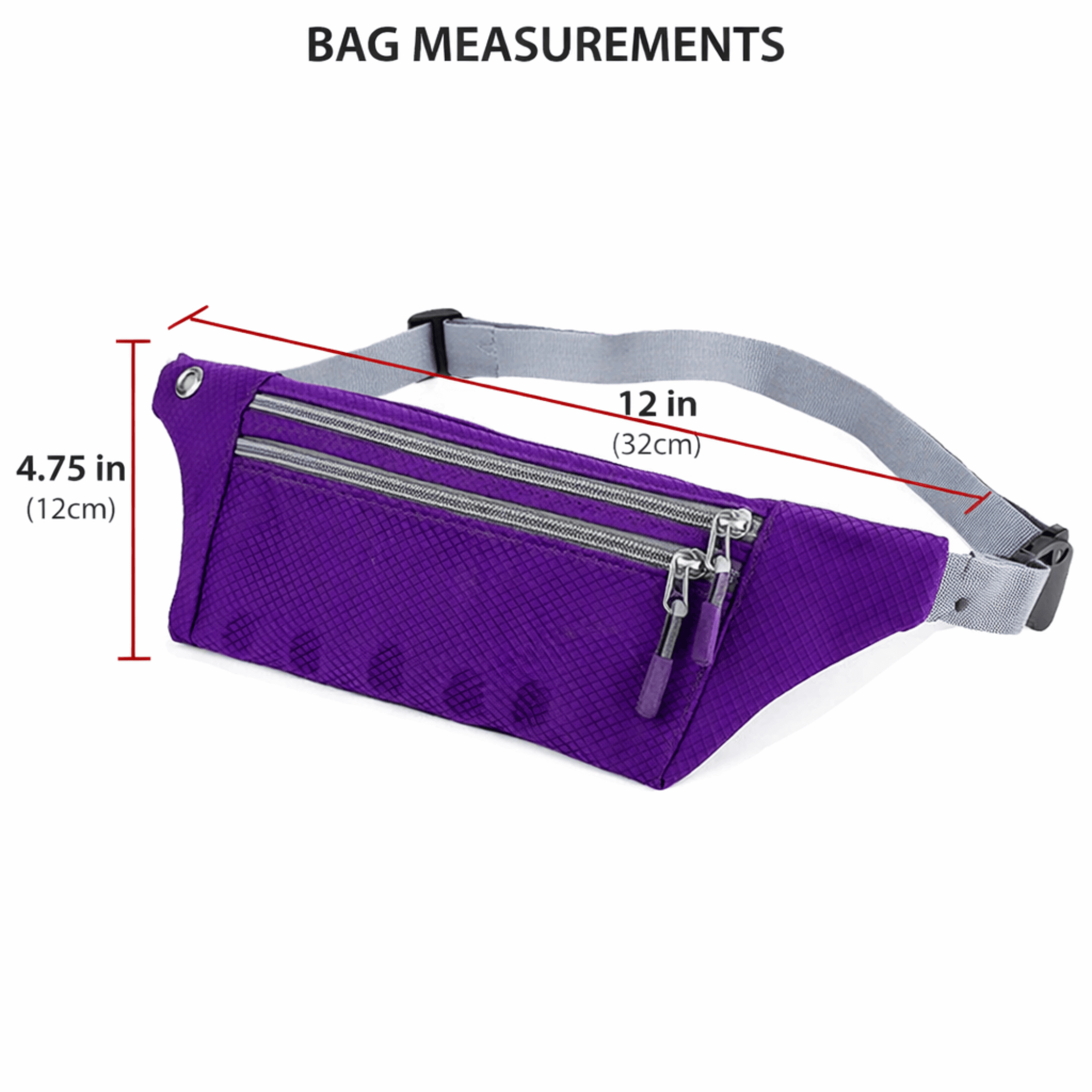 XGear Fitness Waterproof Fanny Pack for Running and Travel