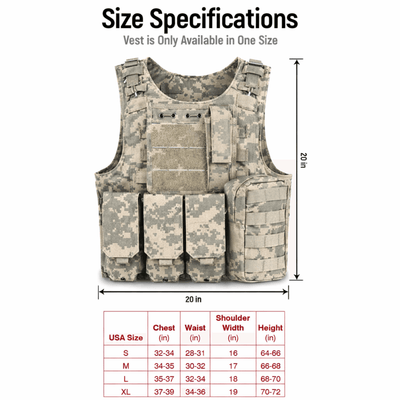 XGear Tactical Military Tactical Plate Carrier Vest