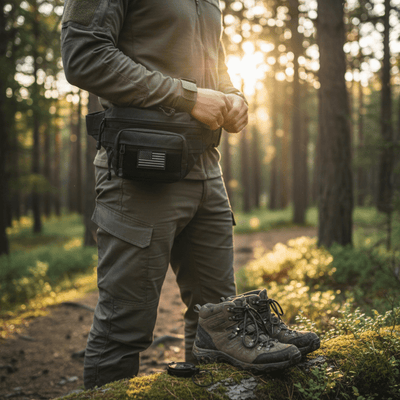 XGear Tactical Hunting Fanny Pack with USA Flag Patch