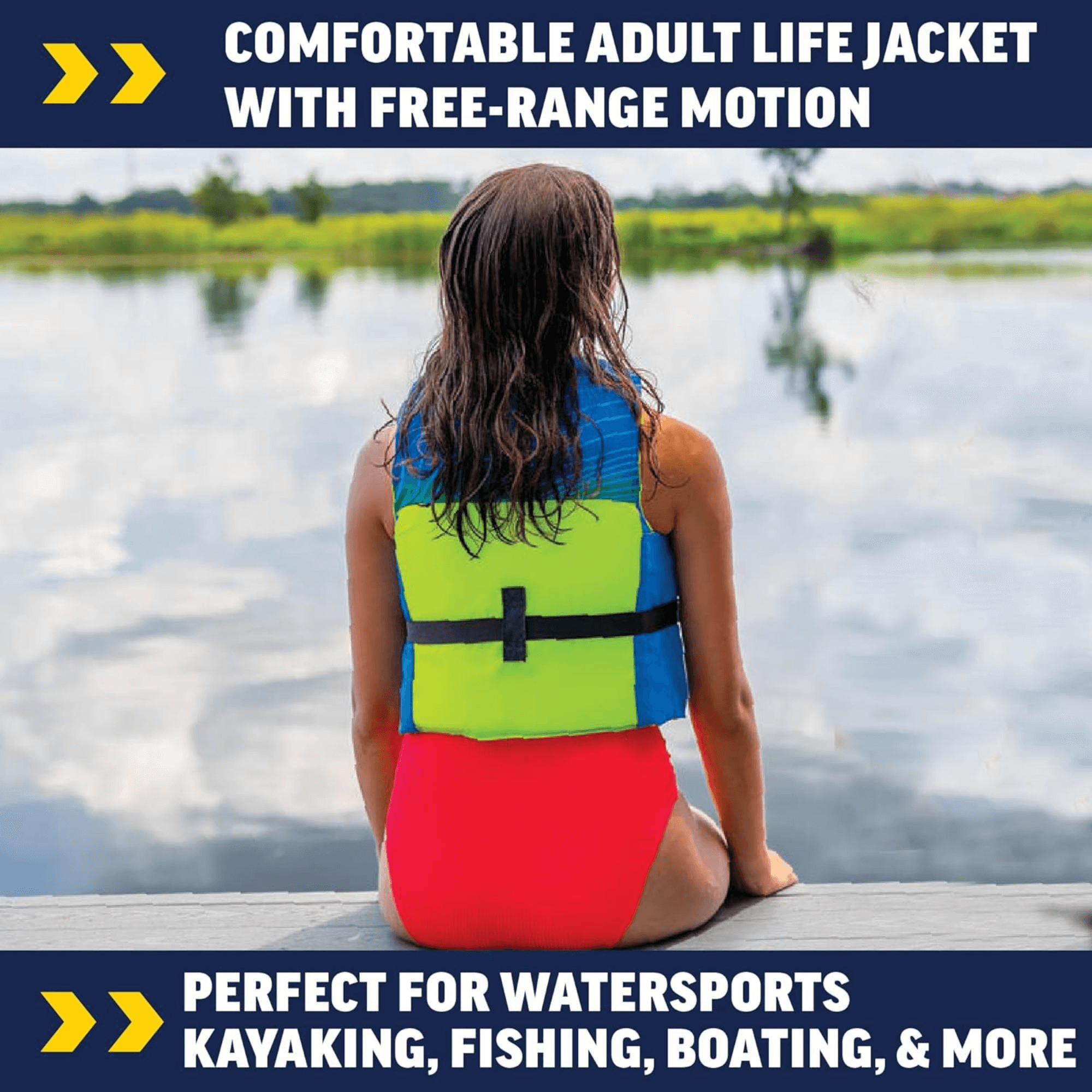 WOW Watersports Vis-Wave Youth Life Vest