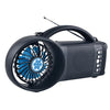 Solar Power Bluetooth Speaker with FM Radio / LED Torch Light / Fan (SC-1073ERF)