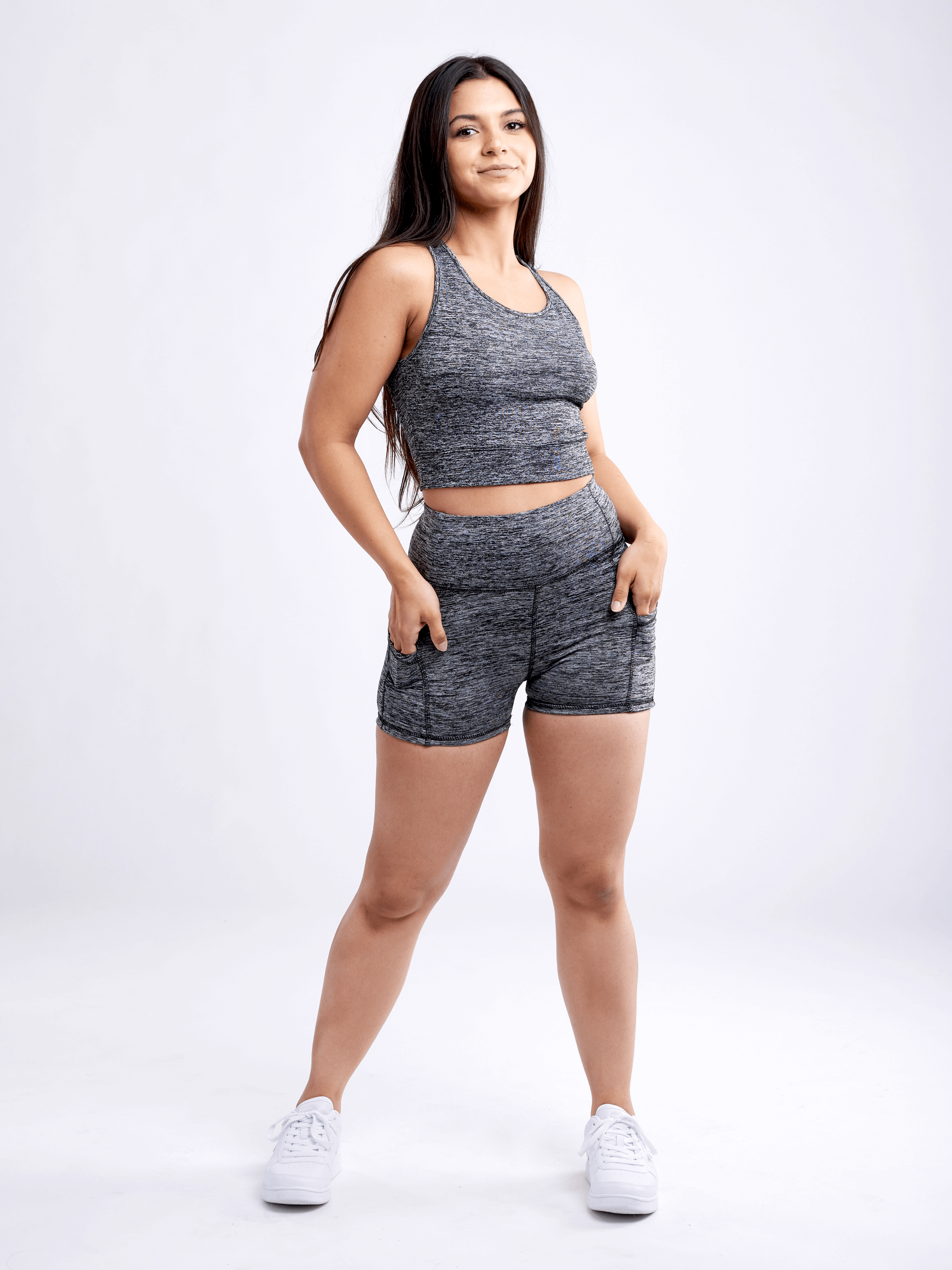 JupiterGear High-Waisted Athletic Shorts with Side Pockets