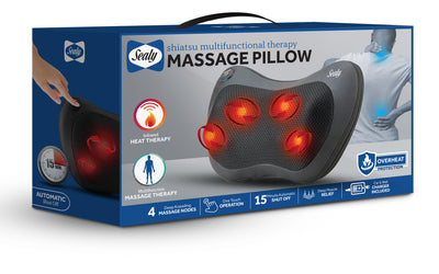 Sealy Mini Massage Pillow Pad for Full-Body Deep Tissue Muscle Relief (MA-120)