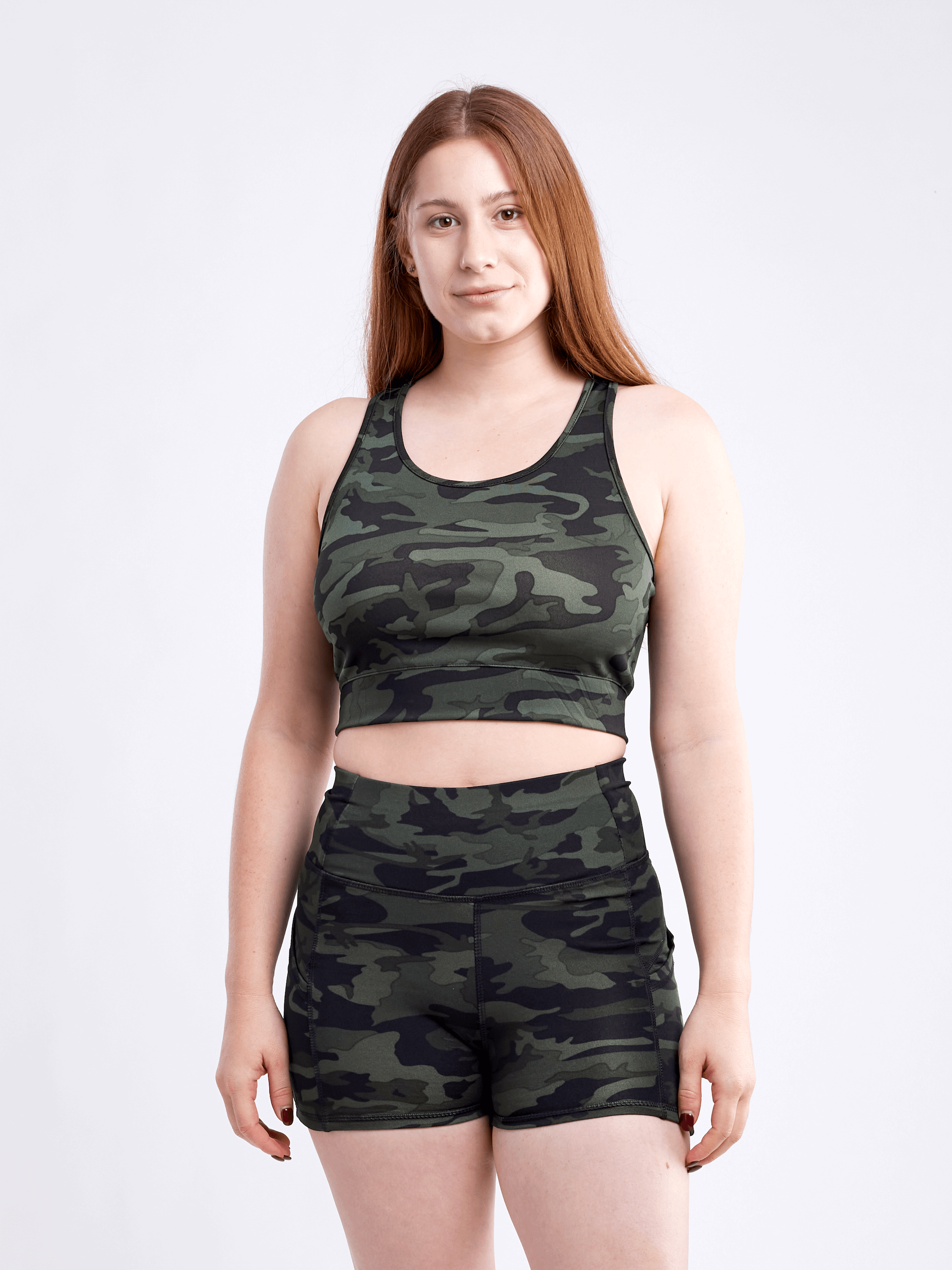 JupiterGear High-Waisted Athletic Shorts with Side Pockets