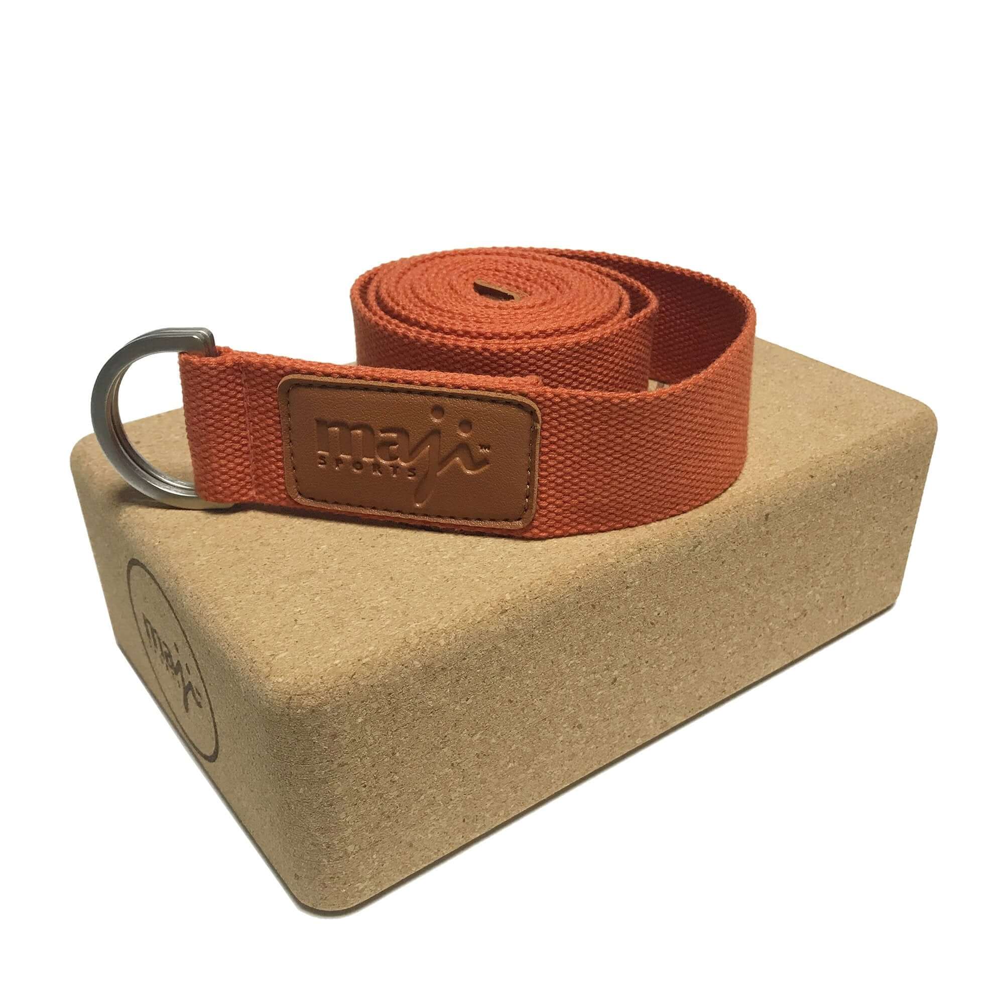 Cork Yoga Block & Strap Combo