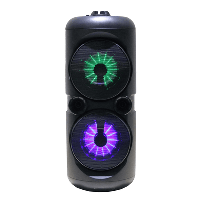 Portable Dual 4 inch Wireless Party Speakers with Disco Lights