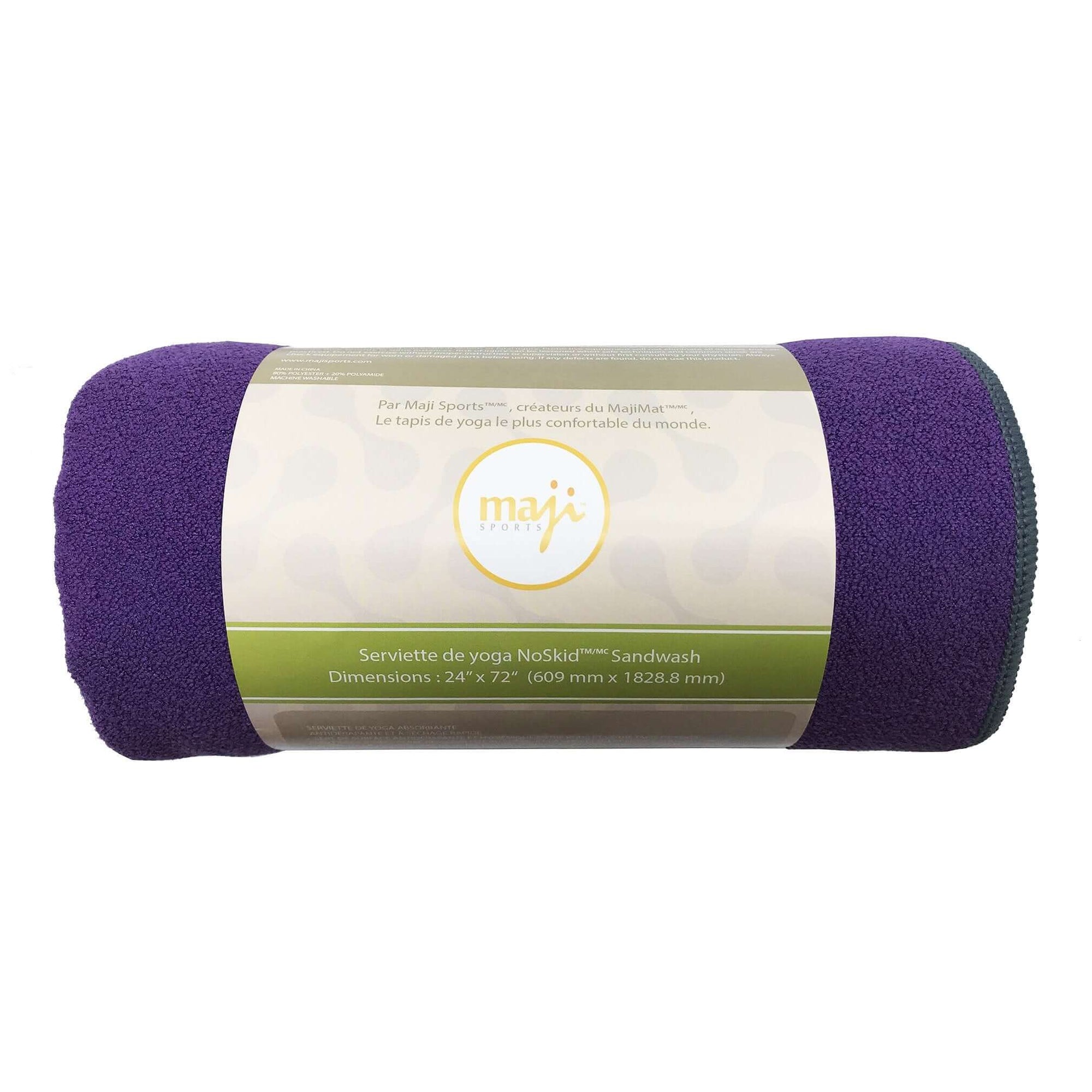 NoSkid Sand-Washed Yoga Mat Towel