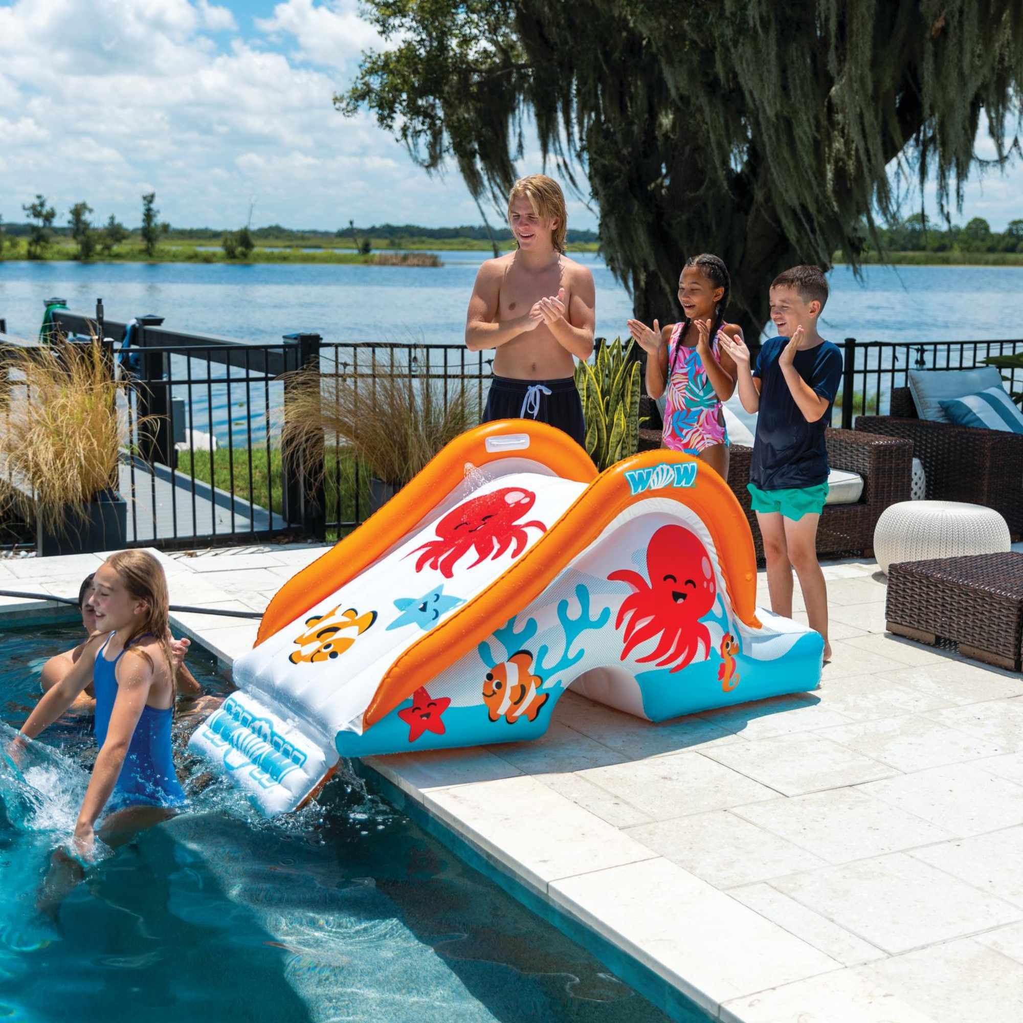 WOW Watersports Swirl Splash Pad Slide (Slide Only)