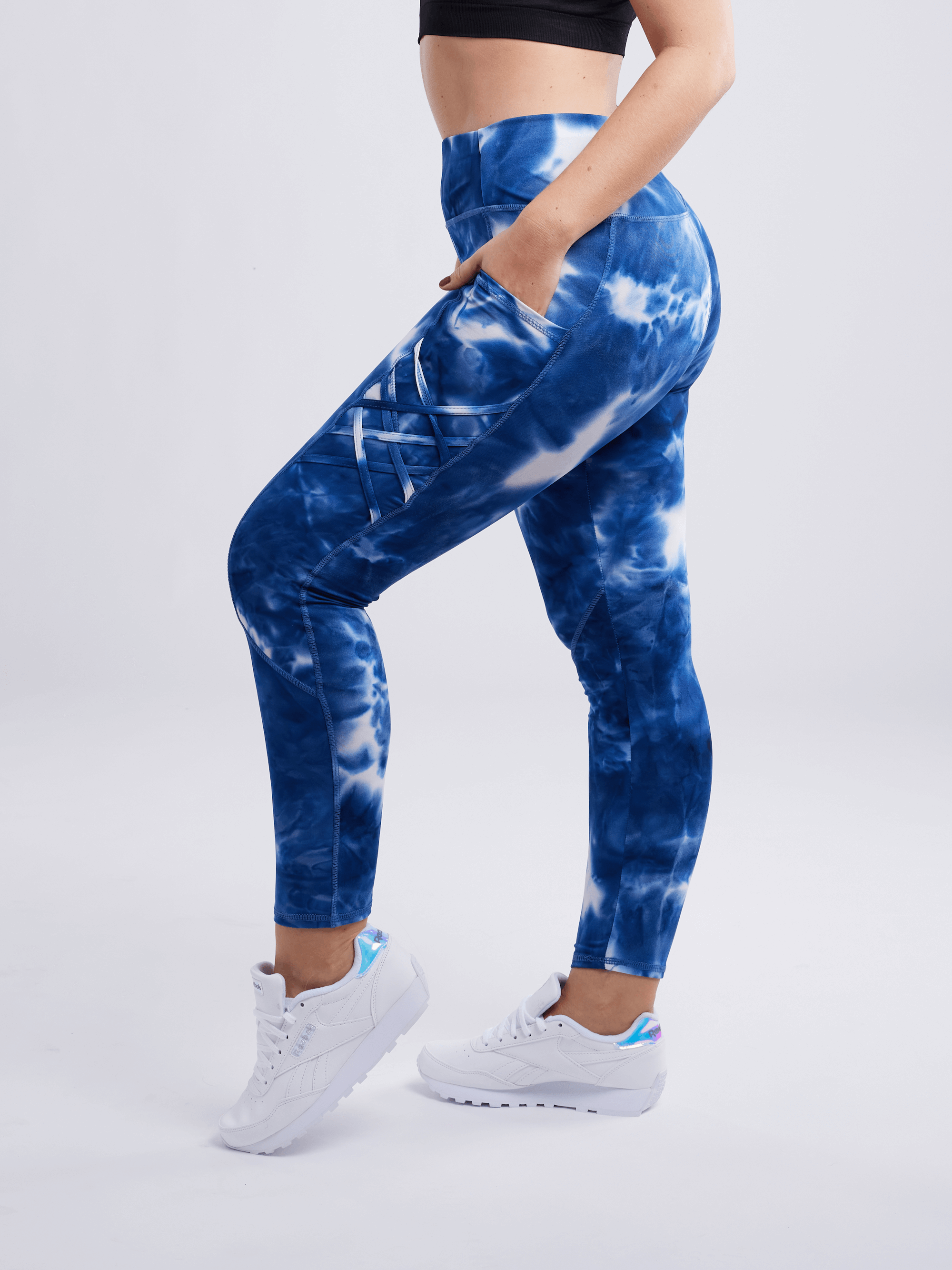 Cross clearance training leggings