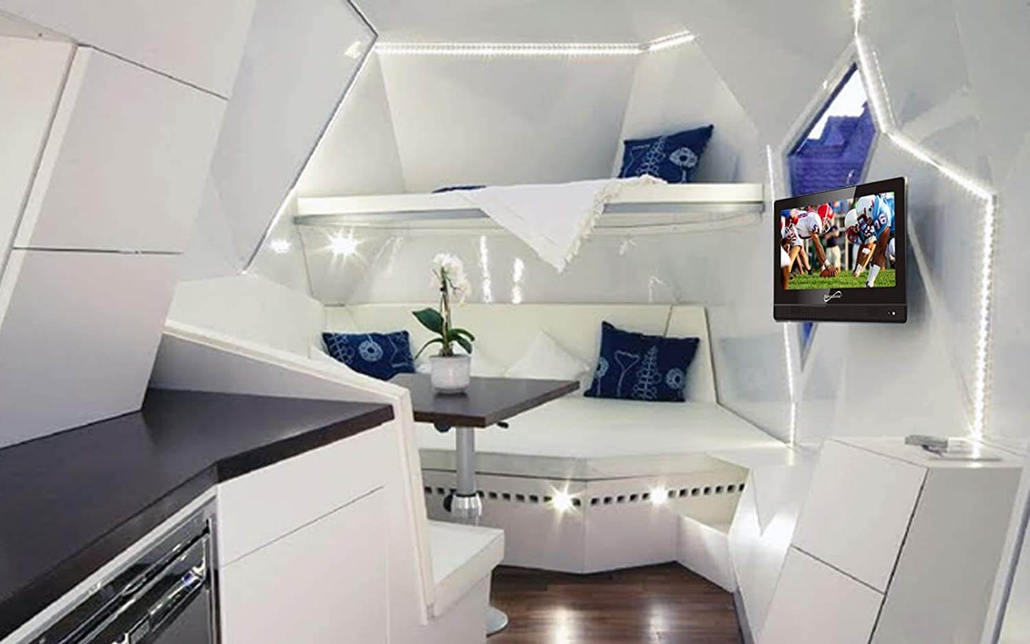 13.3" Supersonic 12 Volt AC/DC Widescreen LED HDTV with USB and HDMI