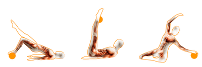 PBLX Yoga & Pilates Exercise Ball - Orange