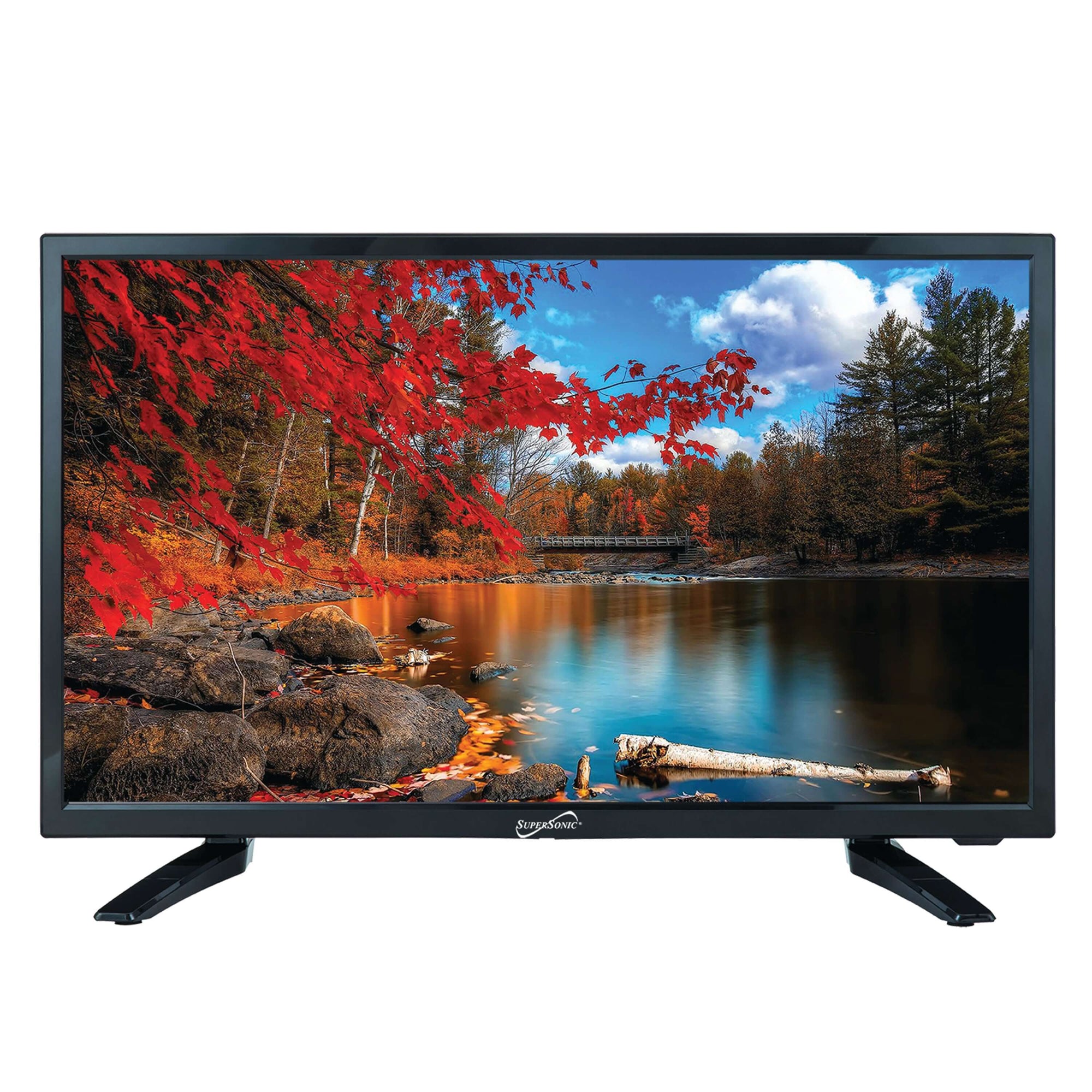22" Supersonic 12 Volt AC/DC Widescreen LED HDTV with USB and HDMI
