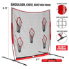 PowerNet QB Pass Accuracy Trainer 8x8 Portable Passing Net with 5 Target Pockets