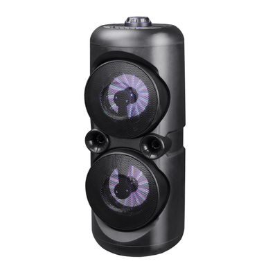 Portable Dual 4 inch Wireless Party Speakers with Disco Lights