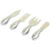 Picnic at Ascot 4-Piece Cheese Tool Set, Stainless Steel