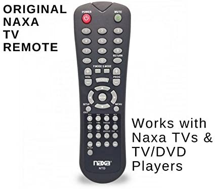 NAXA Original Replacement Remote Control for Naxa NT and NTD Model 12 Volt TVs and TV/DVD Combo Players