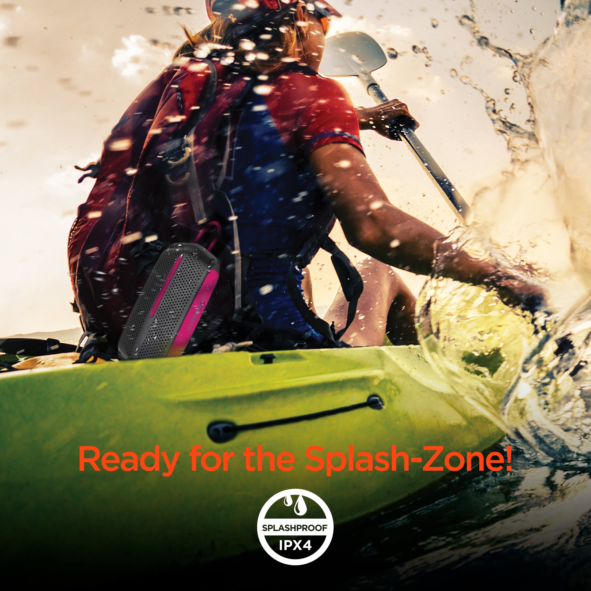 HyperGear Wave Water Resistant Wireless Speaker with Extended Battery Life