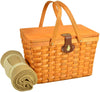 Picnic at Ascot Frisco Traditional American Style Picnic Basket for 2 w/ Blanket