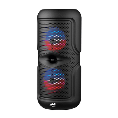Portable Dual 4 inch Wireless Party Speakers with Disco Lights (True Wireless Party Rocker)
