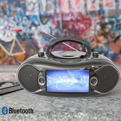 7" Bluetooth® DVD Boombox and TV"