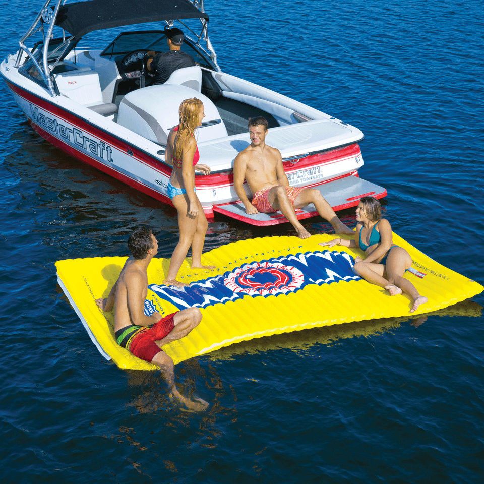 WOW Sports Floating Pool and Lake Water Walkway and Lounge - Yellow (12-2050)