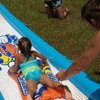 WOW Sports Single Lane Backyard Lawn Slide with Attached Pool