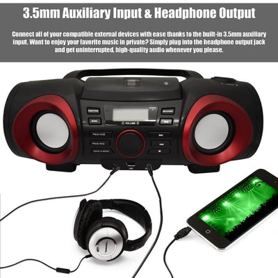 MP3/CD Boombox with Bluetooth®