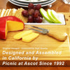 Picnic at Ascot Windsor Hardwood Cheese Board with 4 Tools, Ceramic Bowl and Cheese markers