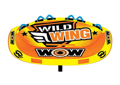 WOW Sports Wild Wing 3 Person Towable Water Tube For Pool and Lake (18-1130)