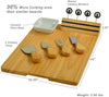 Picnic at Ascot Windsor Hardwood Cheese Board with 4 Tools, Ceramic Bowl and Cheese markers